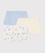 Lot de 3 boxers enfant en coton à ceinture colletée imprimé vans variante 1