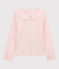T-shirt met kraag meisjes kinderen roze MINOIS