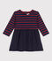 Robe manches longues bébé bimatière bleu SMOKING/ LITTORAL