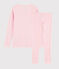 Katoenen snugfi pyjama met sterretjes voor meisjes roze MINOIS/roze PEACHY/ ARGENT