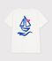 Tee-shirt unisexe en coton manches courtes uni blanc