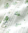 Combinaison longue imprimé fleuri en gaze de coton bio bébé blanc MARSHMALLOW/blanc MULTICO