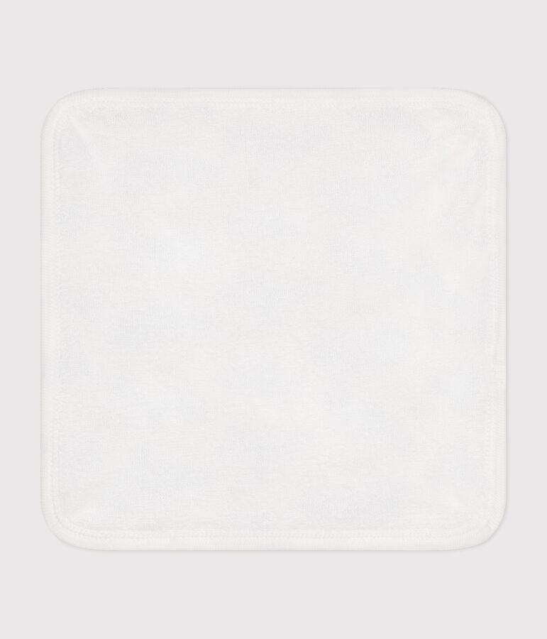 Lingette b&eacute;b&eacute; en coton et &eacute;ponge imprim&eacute;e Paris blanc/multicouleur