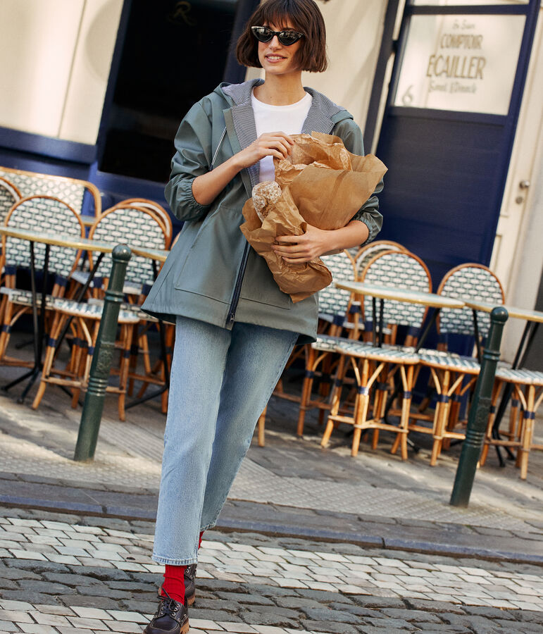 Cir&eacute; &agrave; capuche femme vert THUYA