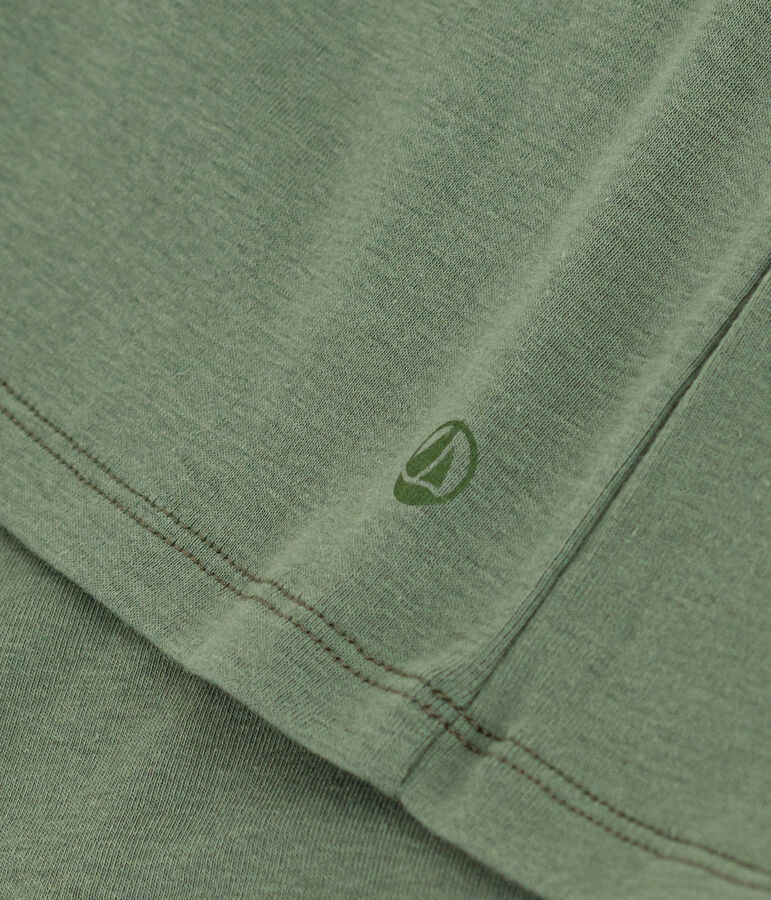 L'Iconique, effen katoenen T-shirt voor dames groen