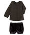 Set van 2 items babymeisje zwart NOIR/wit MULTICO