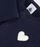 Effen katoenen babyvestje met hartvormige badge SOIR