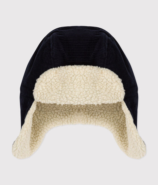 Chapka van velours en sherpa voor kinderen blauw SMOKING