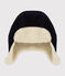 Chapka van velours en sherpa voor kinderen blauw SMOKING