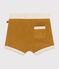 Short in bouclé badstof voor baby's geel ISTRE