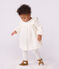 Babyjurkje van corduroy met lange mouwen en borduursel ecru MILK/ ARGENT