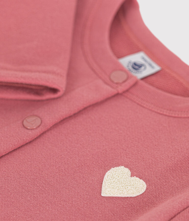 Cardigan en molleton enfant fille rose