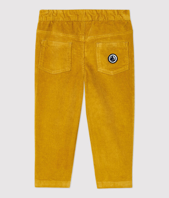 Pantalon en velours bébé. jaune TOPAZE