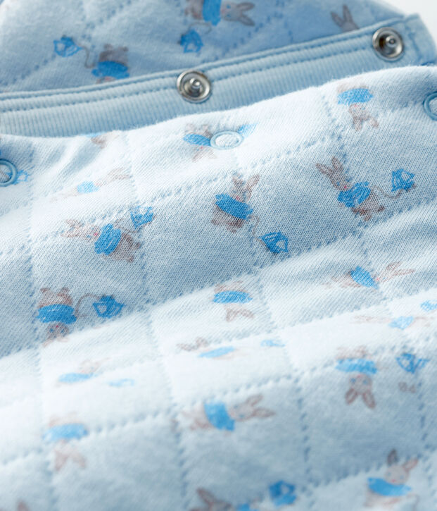 Combinaison longue b&eacute;b&eacute; mixte en tubique bleu/multicouleur