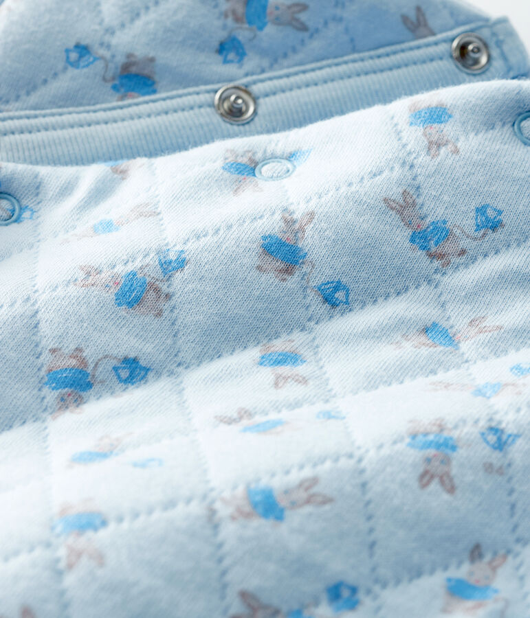 Combinaison longue b&eacute;b&eacute; mixte en tubique bleu/multicouleur