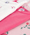 Setje met katoenen hemdjes met bandjes met bloemenprint variante 1