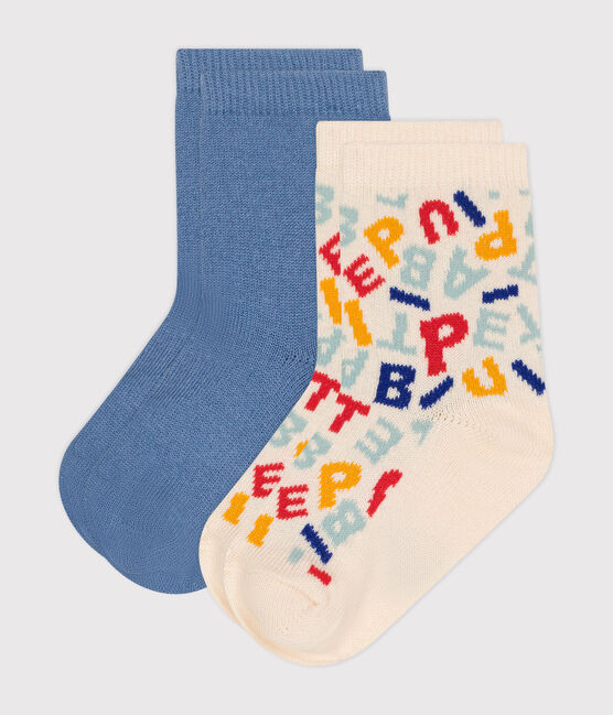 Set van 2 paar katoenen babysokken van Petit Bateau variante 1