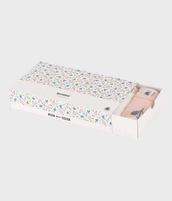 Lot de 5 bodies manches longues fleurs en coton variante 1