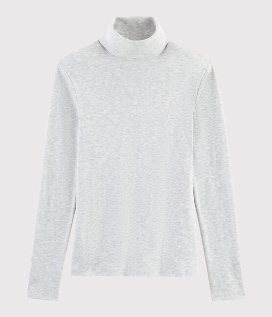 Sous-pull iconique en coton Femme gris BELUGA CHINE