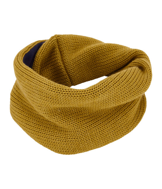 Snood enfant en tricot doublé jaune INCA