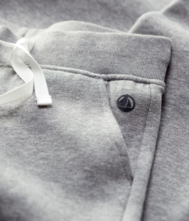 Meisjes/jongens joggingbroek grijs