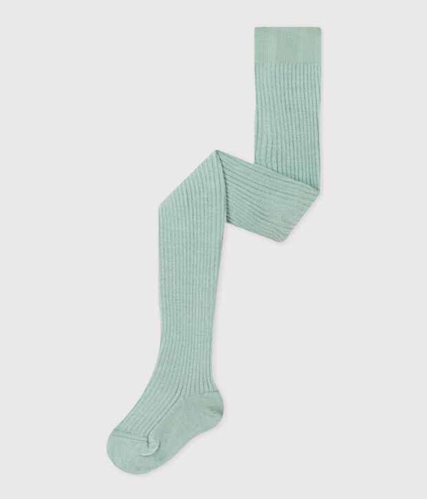 Collant b&eacute;b&eacute; en laine vert