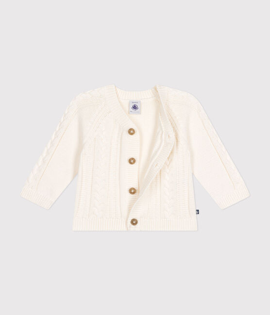Katoenen babyvestje wit MARSHMALLOW