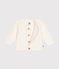 Katoenen babyvestje wit MARSHMALLOW