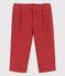 Leuke broek in stevige keperstof voor baby's bruin OMBRIE