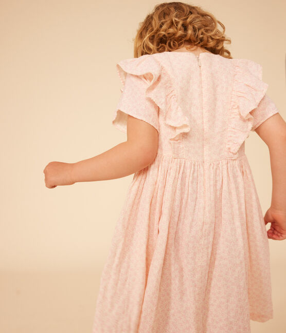 Robe imprimée manches courtes en gaze de coton enfant fille AVALANCHE/ PANTY