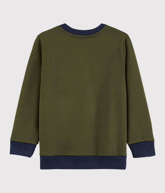 Sweatshirt enfant garçon vert MILITARY