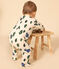 Babypyjama met dennenprint van molton wit AVALANCHE/ MULTICO