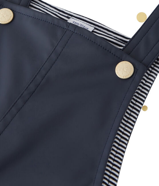 Combinaison bébé en ciré imperméable Petit bateau x Marie-Agnès Gillot bleu SMOKING