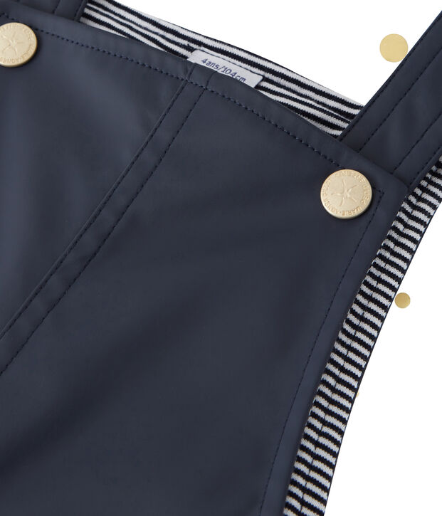 Combinaison b&eacute;b&eacute; en cir&eacute; imperm&eacute;able Petit bateau x Marie-Agn&egrave;s Gillot bleu