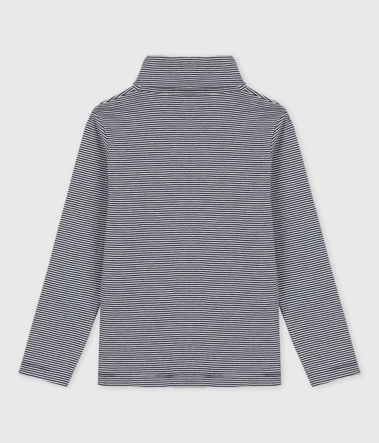 Pulli voor jongens/meisjes in katoen blauw/wit