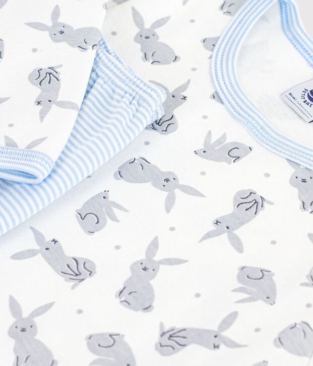 Pyjama  en velours gris/multicouleur
