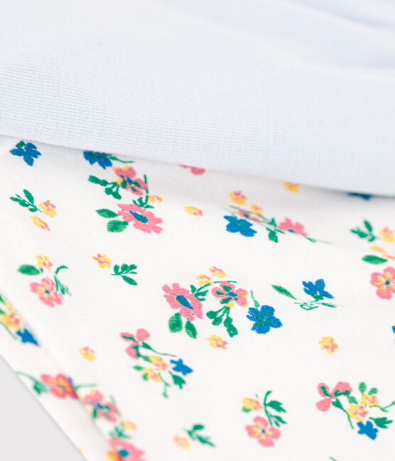 Set van 2 meisjes shorties met bloemenprint van biologisch katoen variante 1