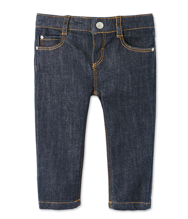 Pantalon slim b&eacute;b&eacute; mixte en jean bleu