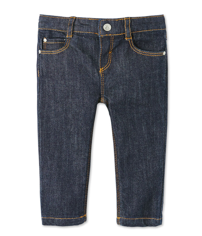 Slim broek van spijkerstof voor baby's blauw