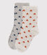 Lot de 2 paires de chaussettes enfant garçon-fille