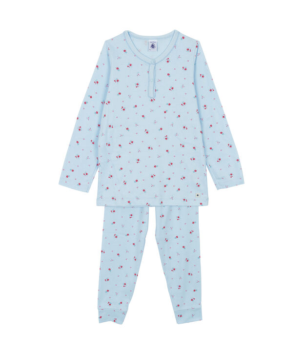 Pyjama fille bleu/multicouleur