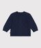 Effen babyvestje in tricot van wol en katoen SOIR