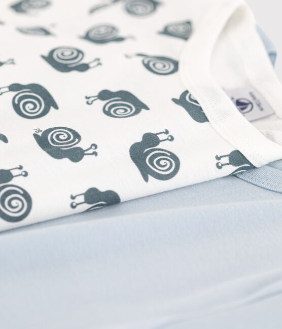 Set van 2 T-shirts voor jongens met lange mouwen in katoen variante 1