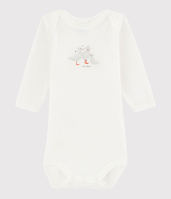 Body manches longues bébé fille blanc MARSHMALLOW