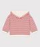 Sweatshirt à capuche bébé en bouclette éponge blanc AVALANCHE/ STOP