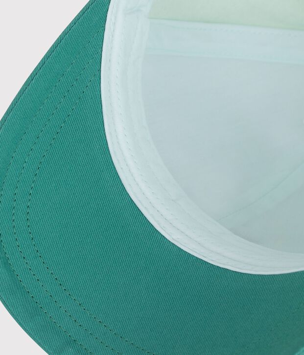 Casquette enfant en coton bleu/multicouleur