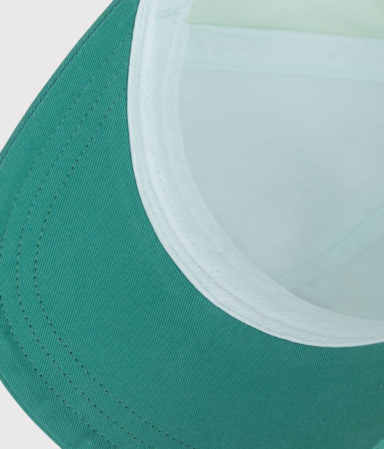 Katoenen pet voor kinderen blauw/multicouleur