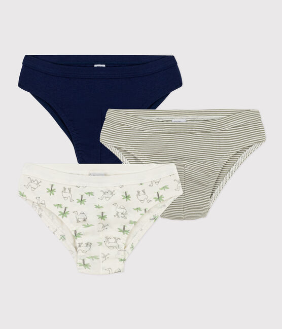 Lot de 3 slips dromadaires en coton petit garçon variante 1