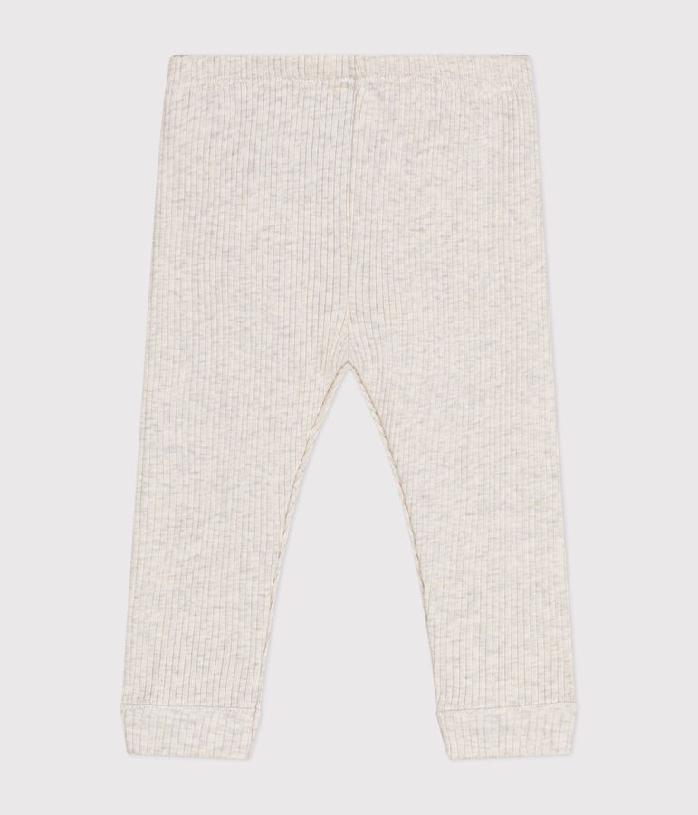 Legging en coton b&eacute;b&eacute; beige