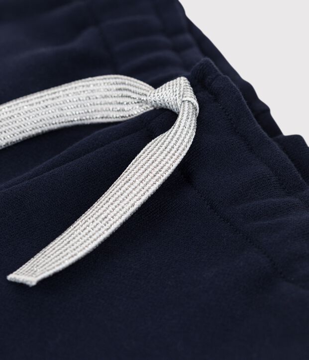 Pantalon en molleton b&eacute;b&eacute;. bleu marine